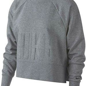 NEW - NIKE XS Crop Sweater Olive Green